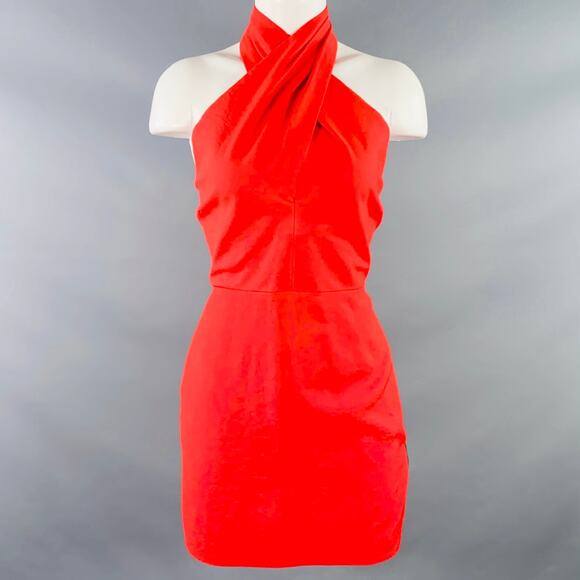 THE SEI Size 8 Pink Viscose Blend Halter Above Knee Dress - Picture 1 of 5